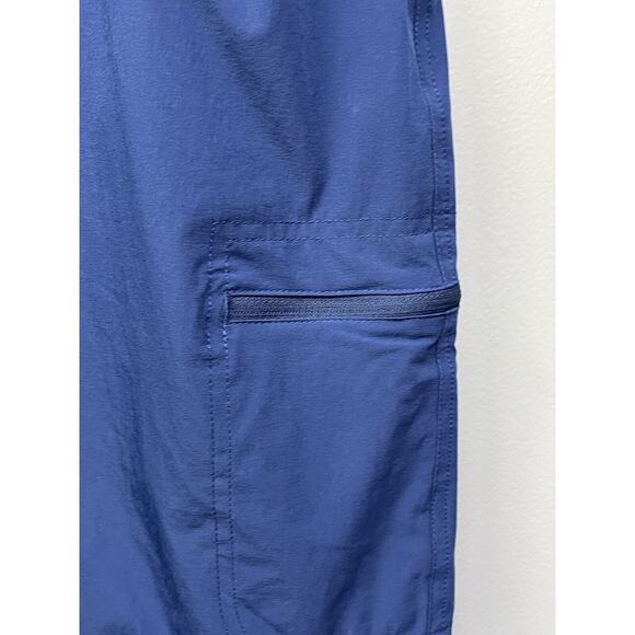 Viodia Men’s Blue Athletic Hiking Shorts Stretch Elastic Waist Zip Pocket Sz L - Picture 2 of 7